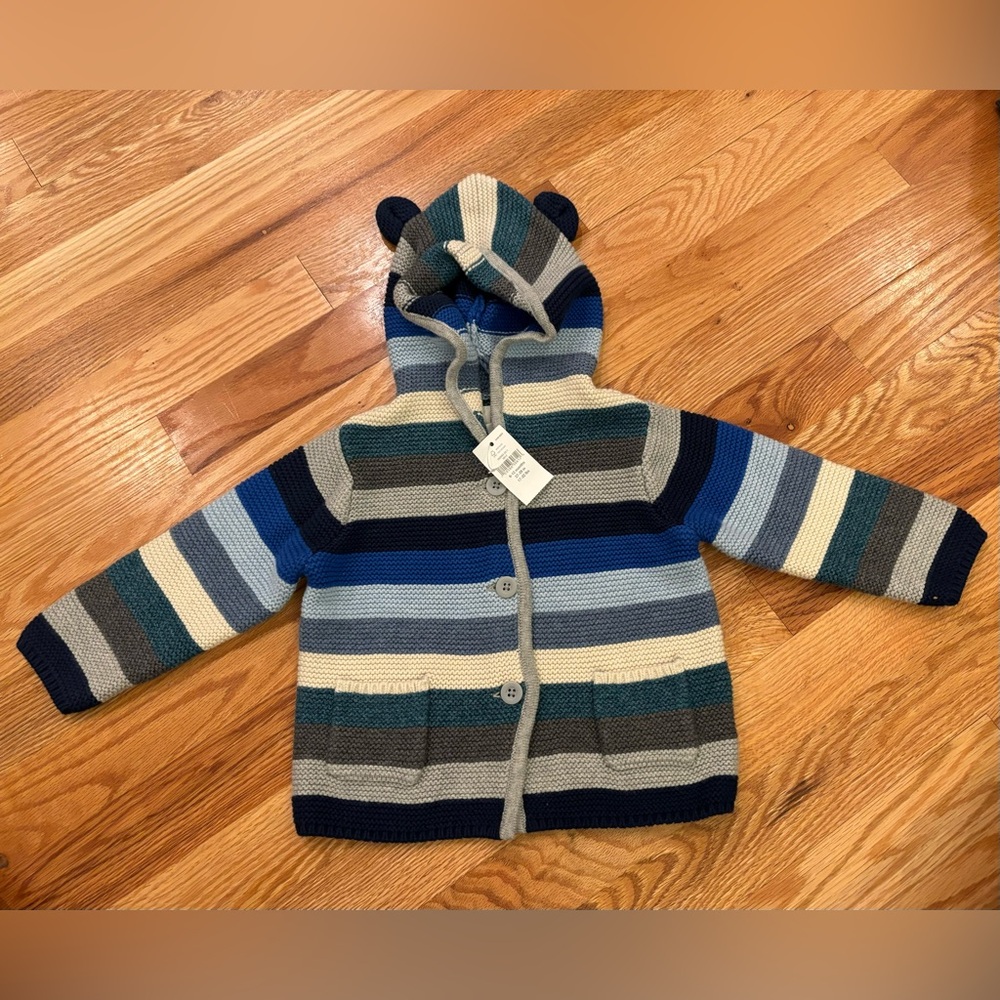 Baby Gap Hoodie Knitted Sweater 6-12 months